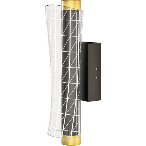 2er-set Led-wandleuchten Für Den Innenbereich, Quadratisches Design Mit Dimmer, Aus Schwarzem Metall, Geeignet Für Nachttisch, Flur, Wohnzimmer Oder Schlafzimmer