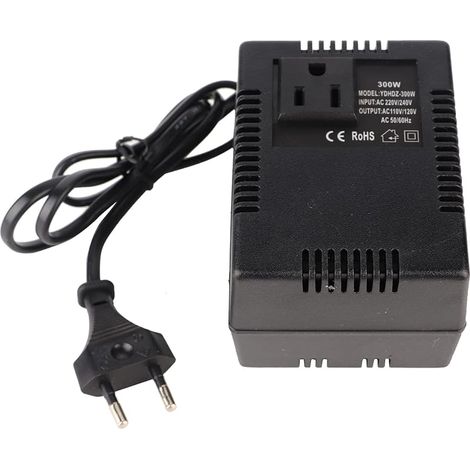 Reiseadapter 300w, Spannungswandler Ac 220v Auf 110v, Adapter Für Laptops, Kameras, Europäischer Stecker, Tragbar Und Effizient