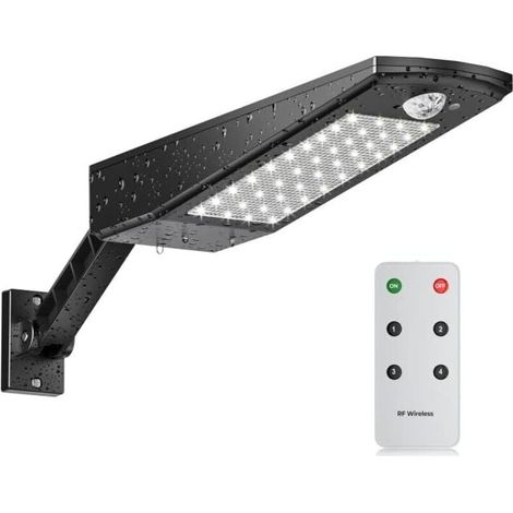 Außen-solarstrahler, Wasserdicht Ip65, 48 Led Mit Verstellbarer Halterung Und Fernbedienung, Solar-gartenbewegungsmelder