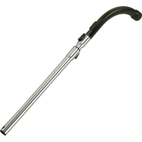 Teleskoprohr Mit Verriegelungsfunktion Und Griff Für Miele-staubsaugerzubehör, Edelstahl, Schwarz, Durchmesser 35 Mm, Länge 60-100 Cm, Bestehend Aus 1 Rohr + 1 Griff