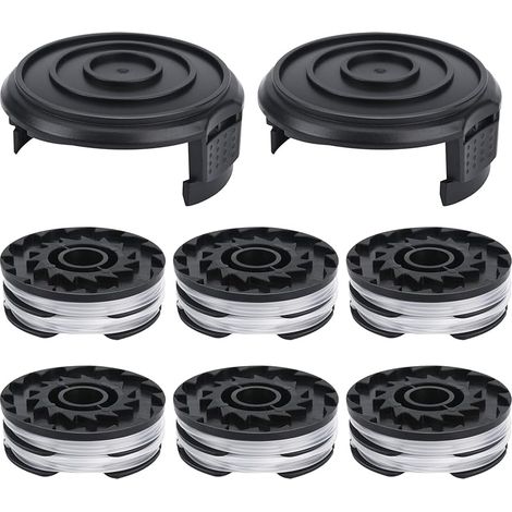 8er-pack Fadenrollen Kompatibel Mit Parkside Lidl Elektrischen Rasentrimmern Prt 550 A1, Prt 550 A2, Prt 550 A3, Prt 550 A5, Prt 550 B6, Prta 20-li B2, Prta 20-li C3 Länge 10 M Ø