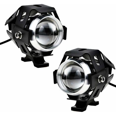 2 Stück 125w Motorrad-scheinwerfer Extra Led Nebelscheinwerfer Projektor Für Motorrad 1200lm U5 Wasserdicht Motorrad Roller 4 Räder