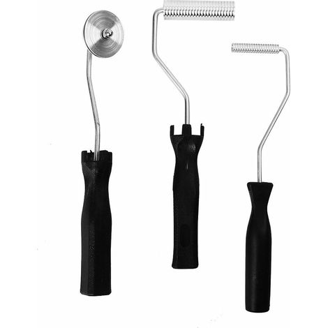 3 Stück Entlüftungsroller, Blasen-paddle-werkzeug, Glasfaser-aluminiumlegierung, Kit Für Form, Harz, Composite