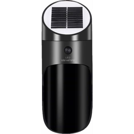 Lampensolaraußen Mit Bewegungsmelder, Kabellose Solar-wandleuchte Wasserdicht, 120° Weitwinkel 4 M Erkennung Sicherheitsbeleuchtung Außen Für Eingangstür, Hof, Garage – Schwarz – Fei Y