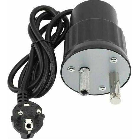 Grill-spießmotor Elektrischer Camping-motor Aus Aluminium Grillspieß-kit Tragfähigkeit 0–24 Kg (eu-stecker)