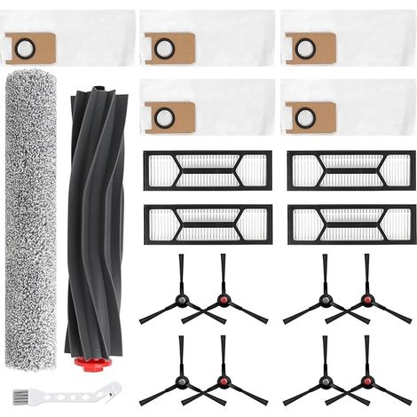 20-teiliges Zubehör-set Für Eufy Robot Vacuum Omni S1 Pro / S1, 1 Walzenmopp, 1 Rollenbürste, 4 Hepa-filter, 5 Staubbeutel, 8 Seitenbürsten, 1 Reinigungsbürste