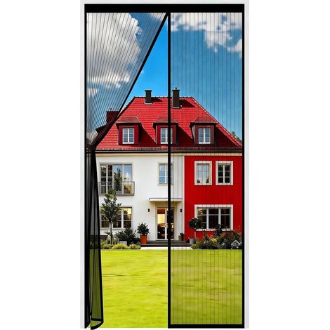 Magnetisches Fliegengitter Für Tür Oder Fenster, 95 X 200 Cm, Insektenvorhang Mit Ultrafeinem Netz, Geeignet Für Schiebetüren Und -fenster, Installation Ohne Bohren Mittels Klebeband