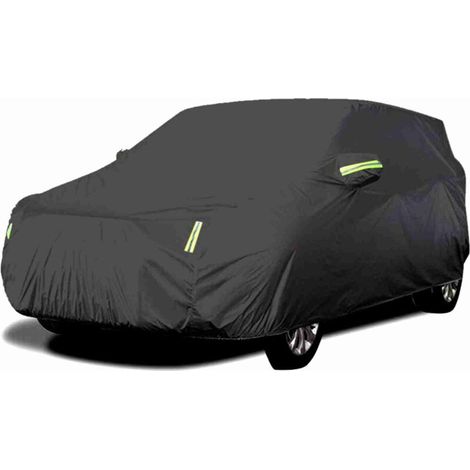 Universelle Xl-vollabdeckung Für Autos Mit Reflektierenden Streifen, Sonnen-, Staub-, Wasser-, Uv- Und Kratzfest