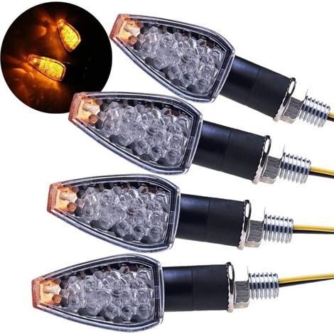 1 Stück Motorrad-blinker 14 Led Blinkleuchten 12v Wasserdicht Universeller Seitenblinker Für Motorrad Und Roller