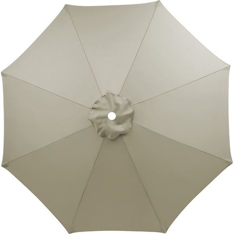 Ersatzbespannung Für 8-speichen-sonnenschirm – Sonnenschirmhülle Banana, Uv-beständig Und Wasserdicht, Garten-sonnenschirm, Ersatzbespannung Aus Hochwertigem Stoff (taupe, 300cm)