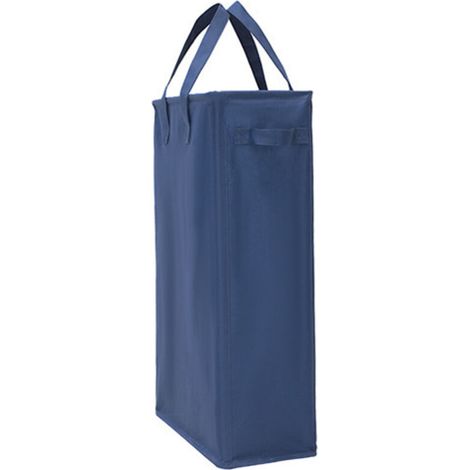 45l Wäschekörbe Mit Griffen (dunkelblau), Faltbarer Schlanker Wäschekorb Aus Oxford-gewebe, Rechteckiger Aufbewahrungskorb Für Badezimmer 39x19x60cm