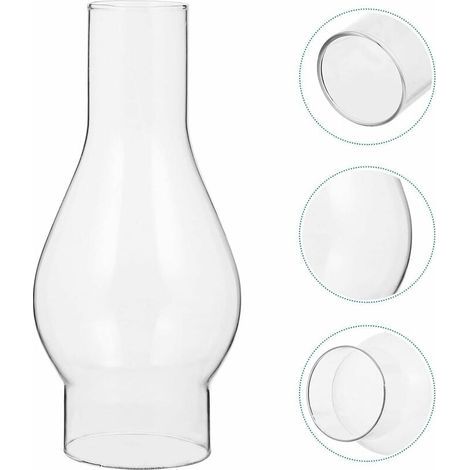Abat-jour Aus Hitzebeständigem Glas – Für Öllampen – Maße 3,5 X 5,4 X 7,6 Cm – Einfache Installation