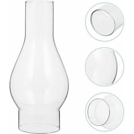 Abat-jour Aus Transparentem Glas Für Öllampe, Glasschirm Für Petroleumlampe, Schirm Für Kerosinlampe, Austauschbares Zubehör (größe: Klein)