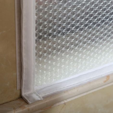 Kit Für Fensterisolierung Im Winter, Isolierende Fensterfolie, Isolationsvorhänge, Kunststoff-fensterabdeckung, Kälteschutz, Thermische Isolierung, Breite X Höhe (110x120cm)