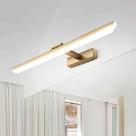 Led-wandleuchte Für Badezimmerspiegel — 40 Cm, 9 W, Ip44, Warmweißes Oder Goldfarbenes Licht, Modernes Design