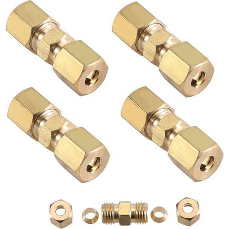 4er-set Bremskabelverbinder Für Bremsleitungen – 4,75 Mm – Verzinktes Kupfer