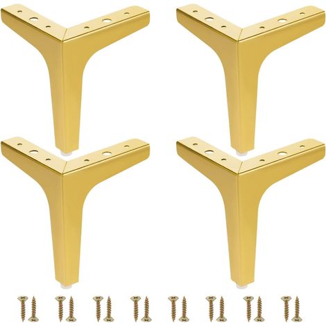 Set Mit 4 Modernen Dreieckigen Möbelbeinen Aus Metall, 15 Cm, Für Schrank, Sofa, Stuhl, Ottomane