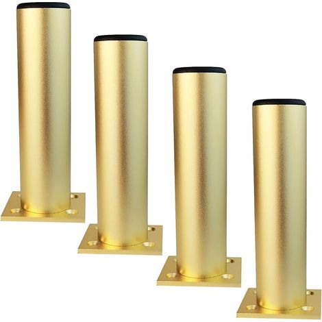 Möbelbeine Aus Aluminiumlegierung, Küchenschrank-, Sofa- Und Tischbeine Aus Metall, Höhe 200 Mm, Gold