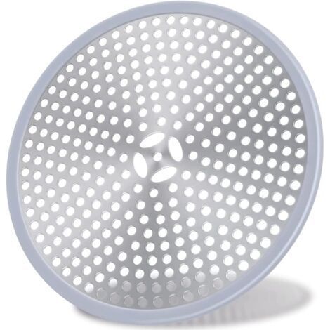 Duschablauf, Haarsieb, Ablaufgitter Für Duschwannen, Anti-haar-duschgitter, Spülbecken-abdeckung Mit Sieb, Haarfang Für Duschablauf – Edelstahl Silber Und Silikon