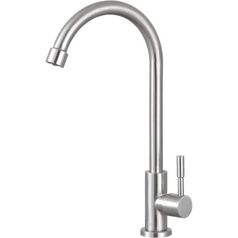 Küchenarmatur, Kalt, Einfach, Aus Edelstahl, Für Waschbecken, Spüle, Wasserfilter-armatur