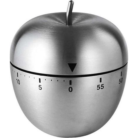 Küchentimer Aus Edelstahl, Pädagogisches Zeitmanagement-werkzeug In Apfel-form, Digitaler Timer Mit Countdown-funktion