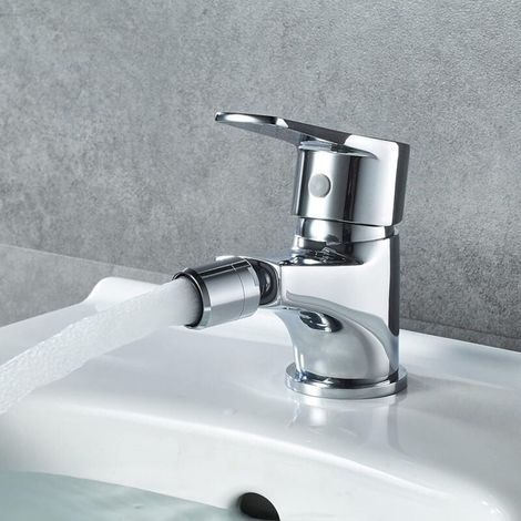 Bidet-waschbecken Mit Fußbodensteharmatur, Bad-armatur, Verchromt, Silber