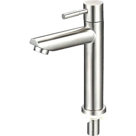 Moderner Badarmatur, Waschtischarmatur Für Das Badezimmer, Einhebelmischer Mit Einer Auslaufhöhe Von 150 Mm, Quadratische Waschtischarmatur Mit Einem Hebel, Glänzendes Chrom