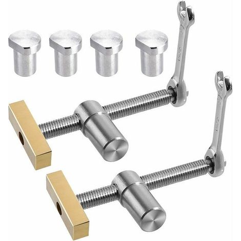 2er-set Schnellspannzangen Für Werktisch Mit 4 Bankhaken Für 20-mm-loch, Selbstgebaute Positionieranschläge Und Schnellspanner Für 20-mm-löcher