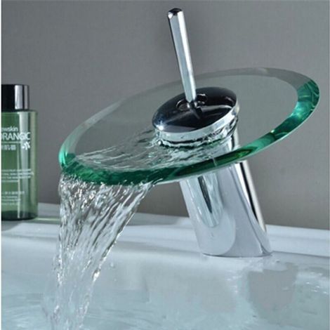 Mischbatterie Für Waschbecken. Kommerzieller Wandhalter Mit Einzelgriff, Universelle Frisierbecken-armatur, Wasserfall-waschtischmischer Für Badezimmer Und Badewanne, Wasserfall-waschbeckenarmaturen