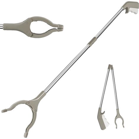 83 Cm Greifzange, Faltbare Greifzange, Ausziehbare Greifhilfe, Für Mülleimergriff, Müllentsorgung, Gartenabfälle