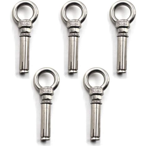 M6x80mm Edelstahl 304 Hebeöse Mit Ring (5 Stück)