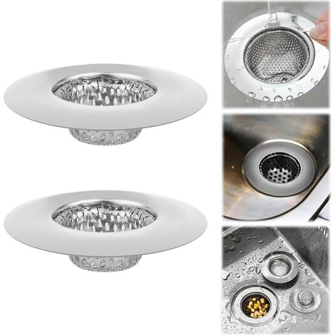 2er-pack Waschbeckensiebe – Edelstahl-haarfänger Für Duschwannenabflüsse, Badewannen-waschbecken, Waschbecken-filterstopfen, 5,5 Cm