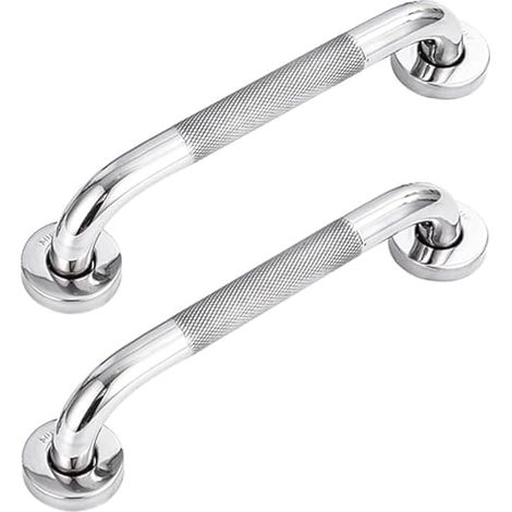 Set Aus 2 Edelstahl-304-badgriffen Mit Rutschfester Halterung, Für Badewanne, Toilette, Badezimmer Und Treppenhandlauf