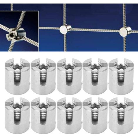 Set Aus 10 Gekreuzten Edelstahl-kabelbindern Für Innen- Und Außenbrüstungen M12 5 Mm/0,2 Zoll