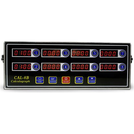 8-kanal-küchentimer Mit Digitaler Anzeige, Edelstahl-taschenuhr Mit Alarm Und Zeiterinnerung