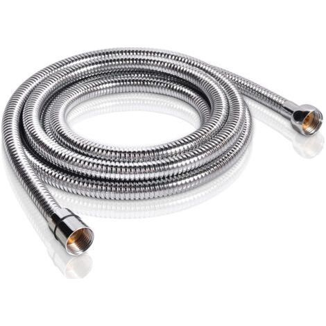 Flexibler Duschkopf 1,5m – Edelstahl-duschschlauch, Verdrehsicher & Knicksicher, Auslaufsicher, Universeller G1/2"-anschluss, Robuster Ersatz Mit Messinganschlüssen Und Dichtungen, Chrom/silberfarben
