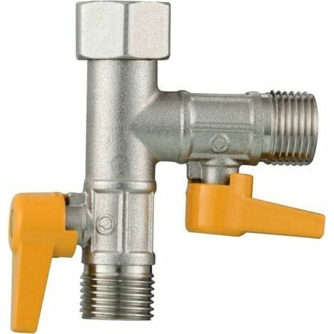 Dreigriff-anschluss-t-stück 1/2 Zoll Für Handbrause, Kopfbrause Und Seitliche Brausearmatur Aus Messing Mit Dreiwege-umschaltventil