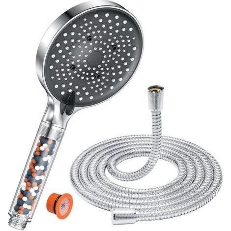 Duschkopf Mit 1,6 M Schlauch, Yeaupe Pro Wassersparender Duschkopf, Entkalkungsfreier Großer Duschkopf (⌀130 Mm), Hochdruck-duschkopf Mit 6 Strahlarten, Chrom