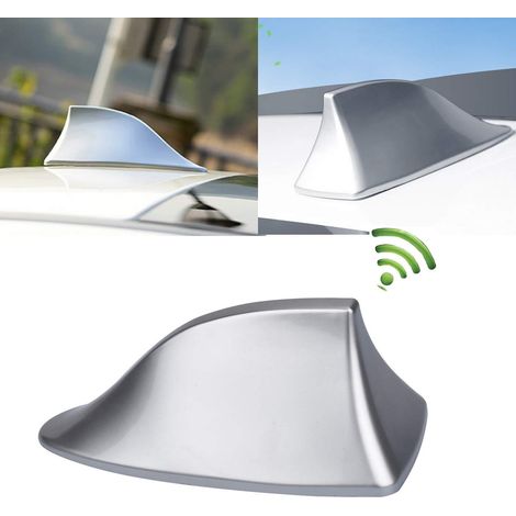 Universelle Antenne Für Autos, Haifischflossen-antenne Mit Fm/am-radioempfang, Wasserdichte Klebebasis, Ersatz-zubehör Kompatibel Mit Autos, Suvs, Lastwagen Und Kleintransportern (silber)