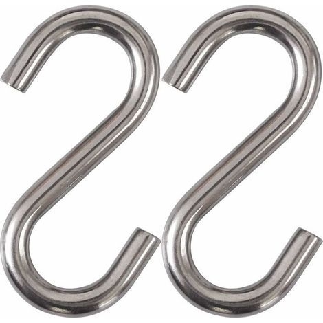 2er-set Robuste S-haken Aus Edelstahl 304, 7,6 Cm, Für Hängematten-schaukel, Industrielle Qualität