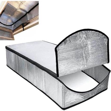 Dachboden-dämmabdeckung 138 X 63,5 X 28 Cm – Treppen-dämmdecke, Feuerfeste Loft-isolierzelt Mit Reißverschluss