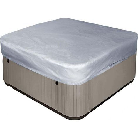 Eckige Ersatzabdeckung Für Gartenjacuzzi, Jacuzzi, Spa - Wasserdicht - Uv-schutz - 21821830cm (l X B X H), Silber)
