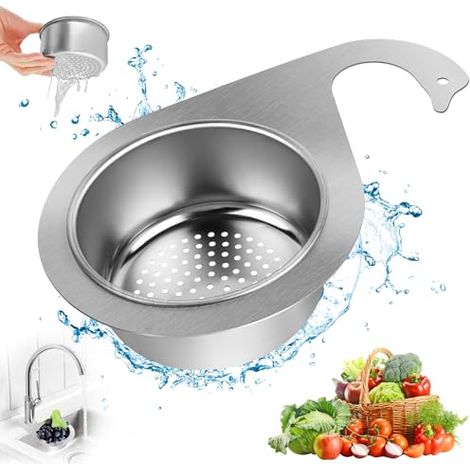 Schwimmform Spülbeckenkorb, Edelstahl Abflusskorb In Schwanenform, Multifunktionaler Abflusskorb Für Küche Und Obst