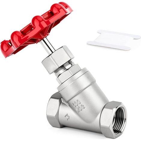 Robustes Kugelhahnventil, 1 Zoll Bsp Aus Edelstahl 304, Innengewinde X Innengewinde Mit Rotierendem Gewinde Und Flügelschraubengriff Für Wasser, Öl, Gas, 600 Wog