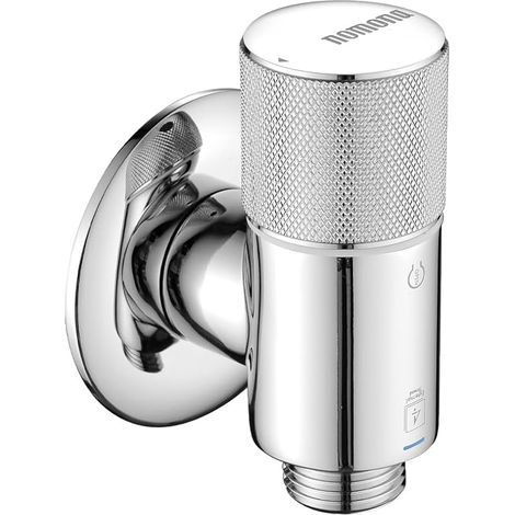 Winkel-wasserhahn, Hoher Durchfluss Mit Keramikventil, Verchromter Messing-eckventil G1/2" Für Waschbeckenarmatur, Küchenarmatur, Warmwasserheizung