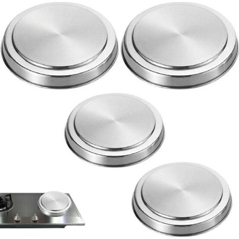 4er-set Herdplattenabdeckungen Aus Edelstahl, Herdschutz, Kochutensilien, Besteck, Küchenzubehör 17/21 Cm