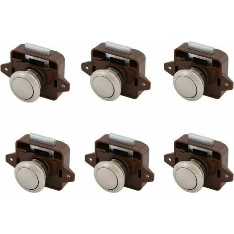 Druckknopf-verriegelung Für Möbel, Ohne Schlüssel, 6er-pack, Ideal Für Wohnmobil, Auto, Camping, Wohnwagen Und Boot