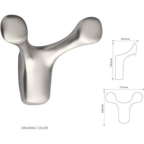 4-teiliger Nordischer Haken Aus Metall, Hornform, Für Bad, Schrank, Tür Und Wand