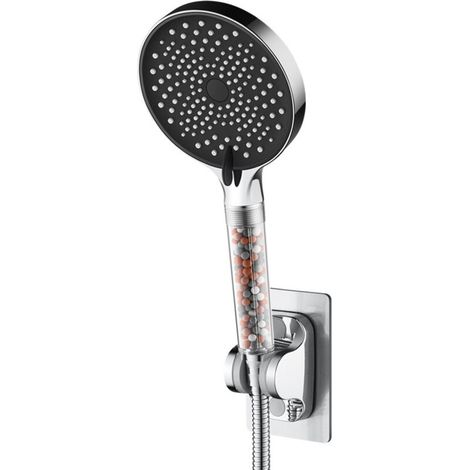 S-giantdouche S-giant: Wassersparender Brausekopf Mit 3 Strahlarten, Hochdruck Und Mehrfachfilter, Chrom, Durchfluss 7,5 L/min