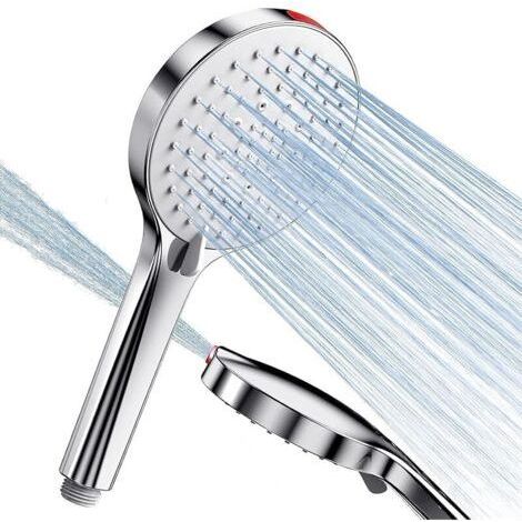 Duschbrause Mit Wassersparfunktion Deau – Srewohs Φ125mm Hochdruck-duschbrause, Kalkschutz, Duschschlauch Mit Regenwirkung, 5 Modi, Kräftiger Wasserstrahl, Handbrause Für Badezimmer, Chrom